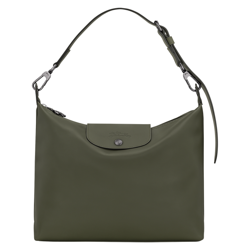 Le Pliage Xtra M Hobo bag Fir - Leather