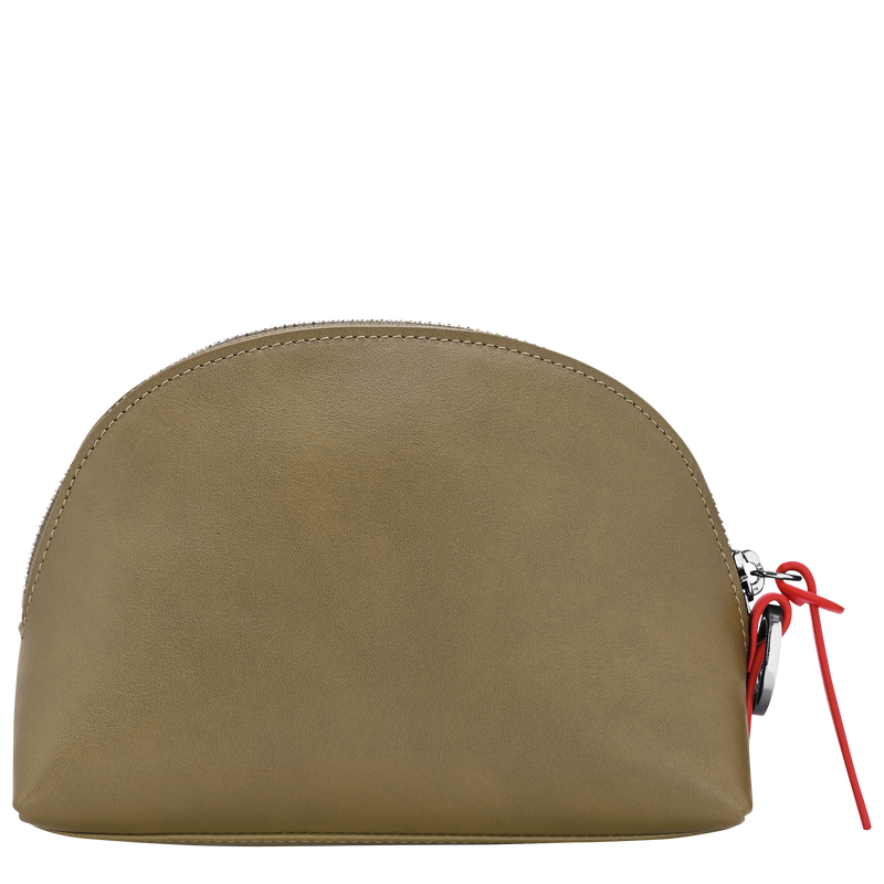Longchamp Pocket Pouch Olive - Leather