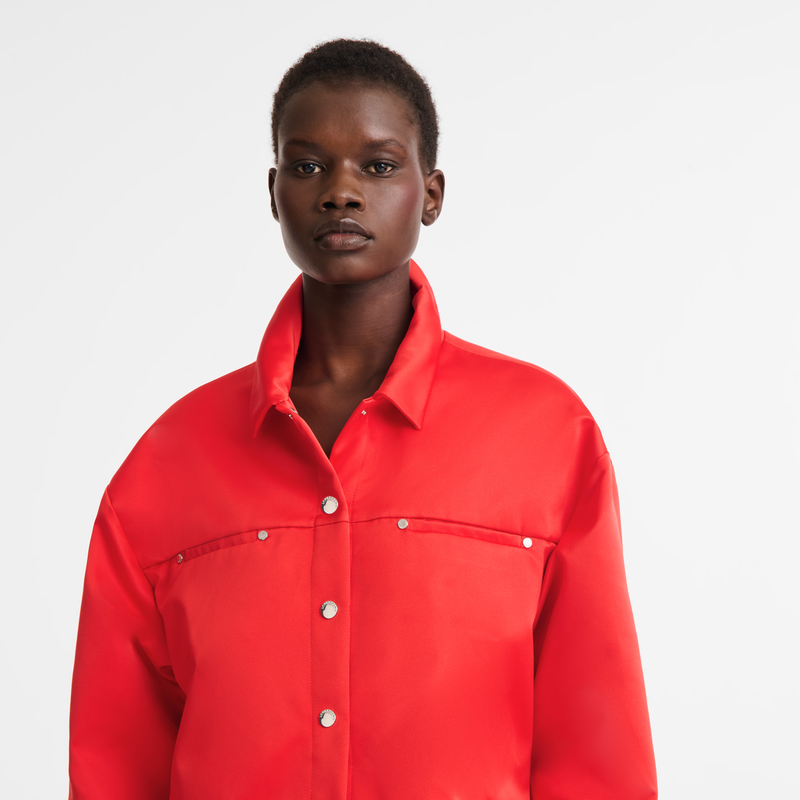Shirt Red - Techno satin