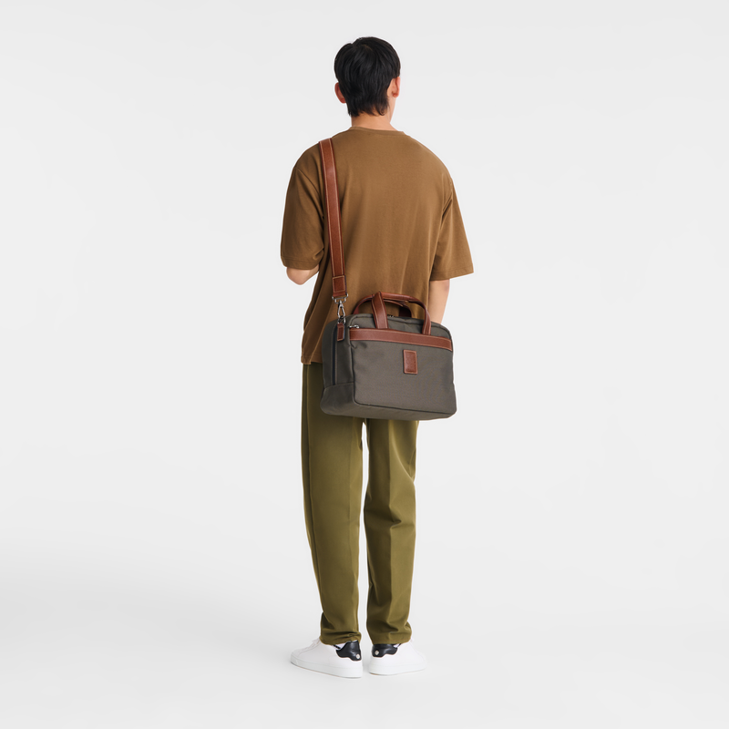 Boxford S Travel bag Brown - Recycled canvas