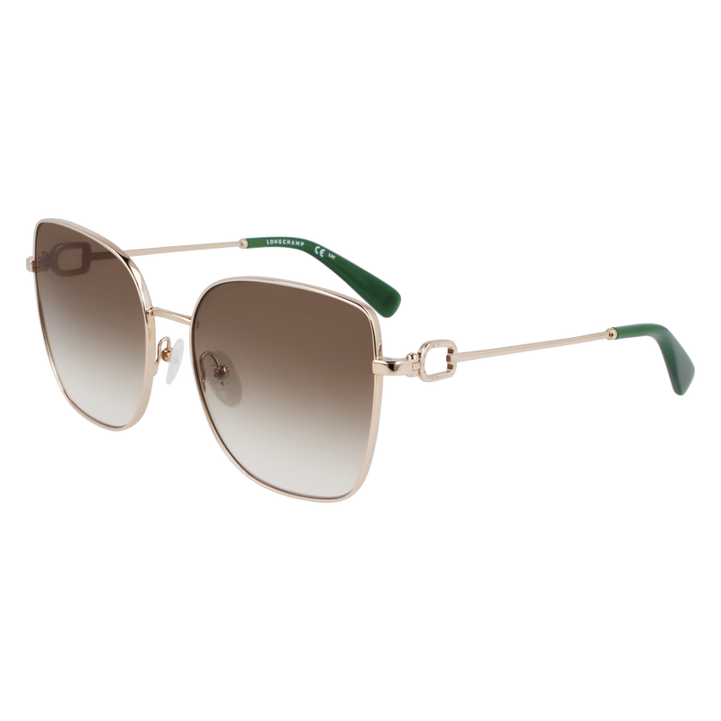 Sunglasses Gold/Green - Metal