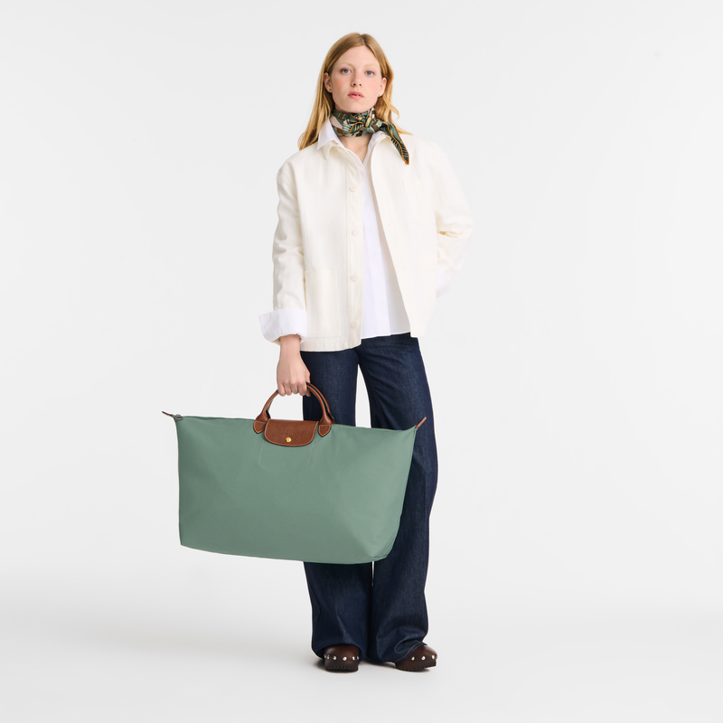 Le Pliage Original XL Travel bag Celadon - Recycled canvas