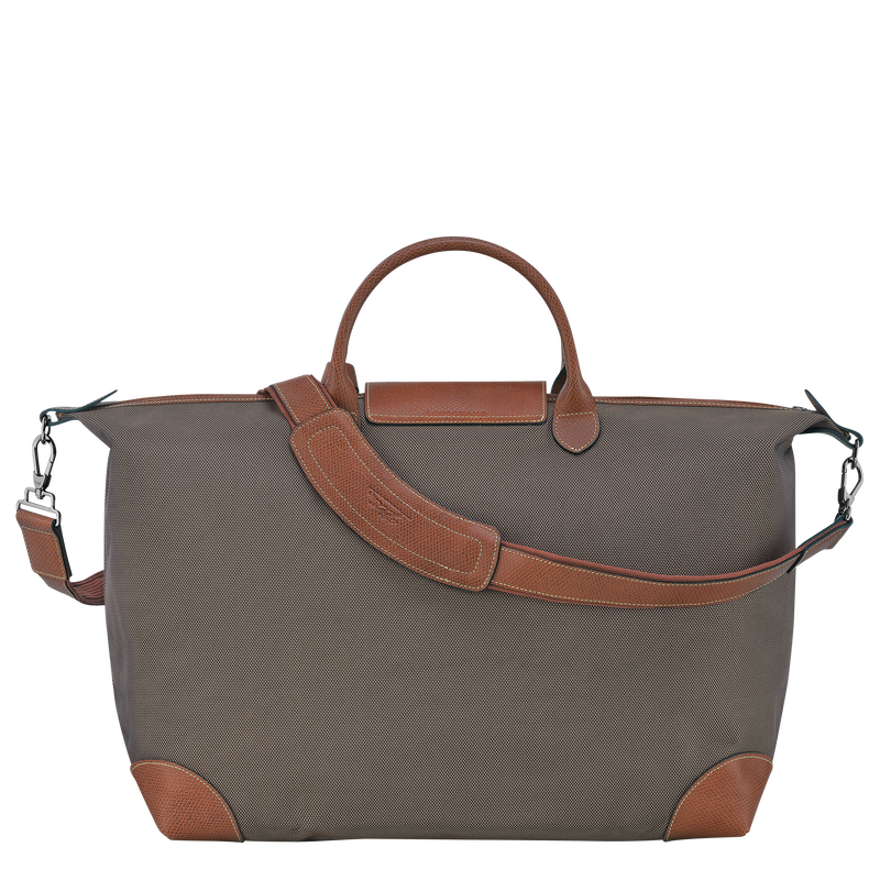 Boxford L Travel bag Brown - Recycled canvas