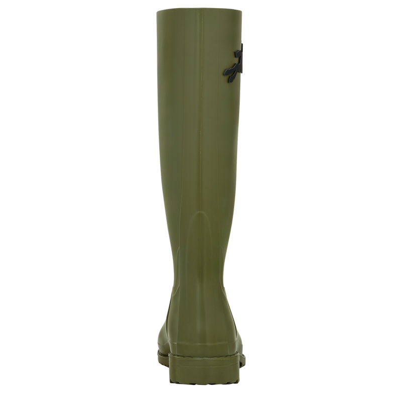 Cheval Longchamp Flat boots Khaki - PVC