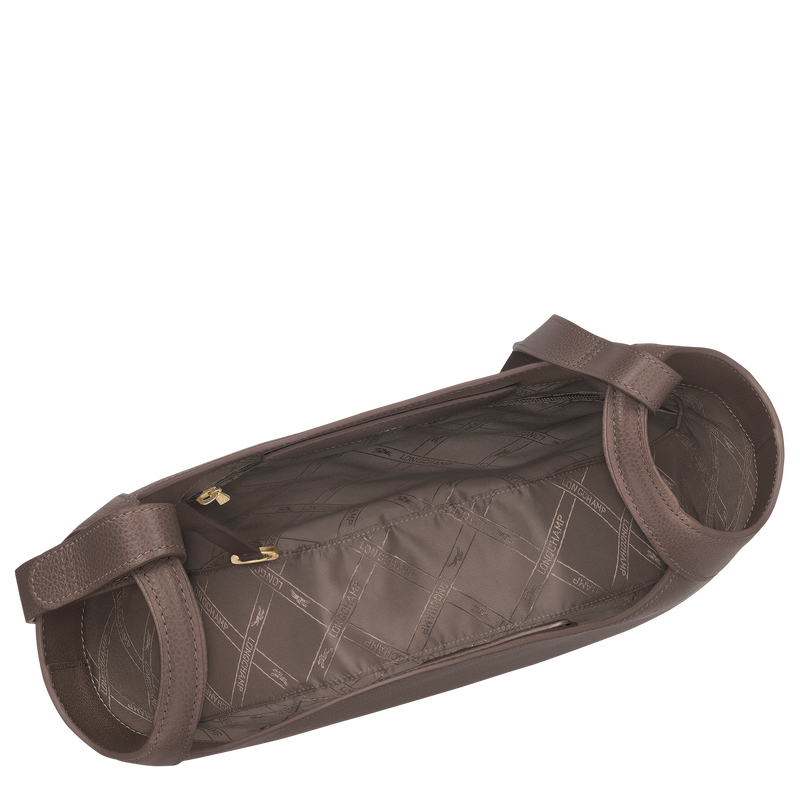 Le Foulonné L Hobo bag Taupe - Leather