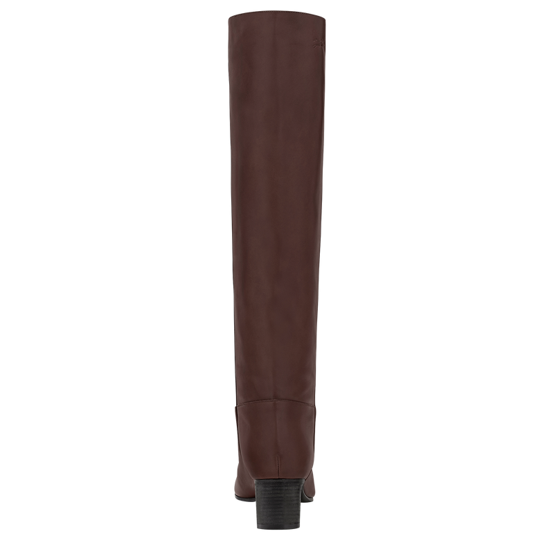 La Cavalière Heel boots Mocha - Leather