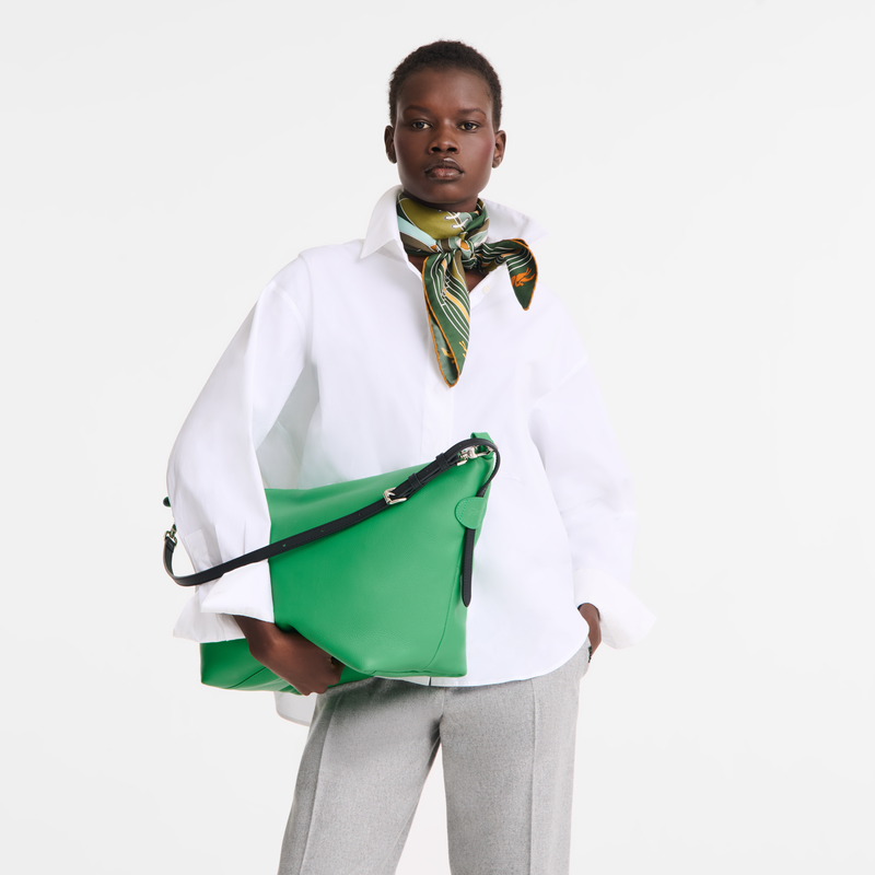 Le Slouchy M Hobo bag Green - Leather