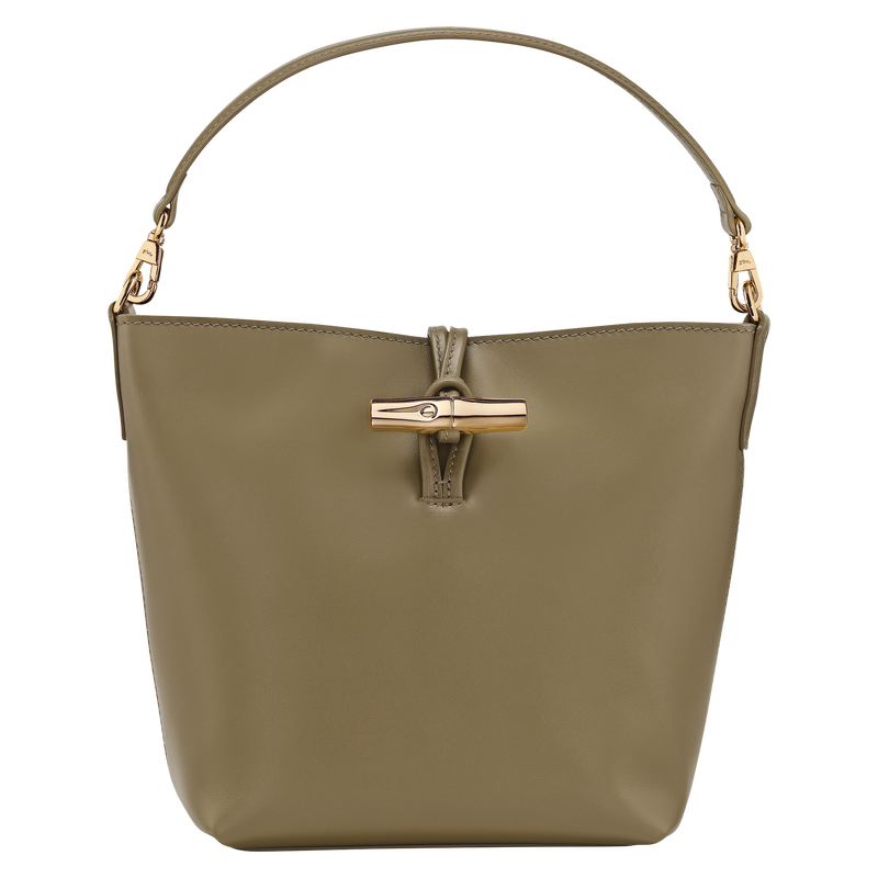 Le Roseau XS Bucket bag Olive - Leather