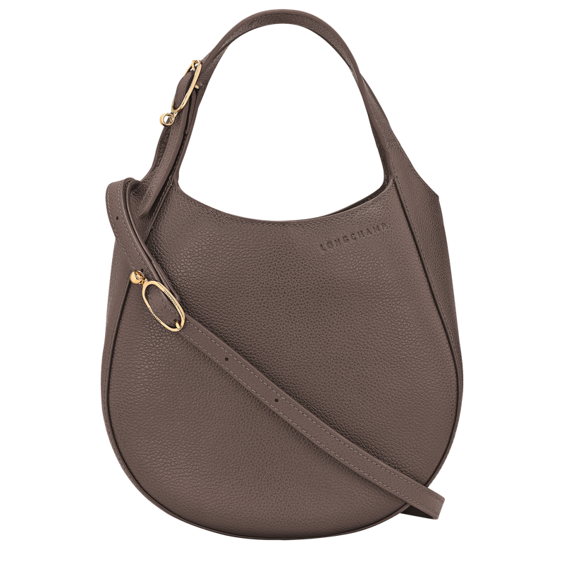 Le Foulonné S Handbag Taupe - Leather
