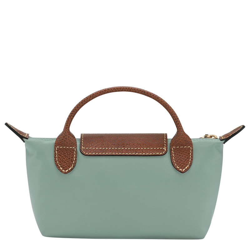 Le Pliage Original Pouch with handle Celadon - Recycled canvas