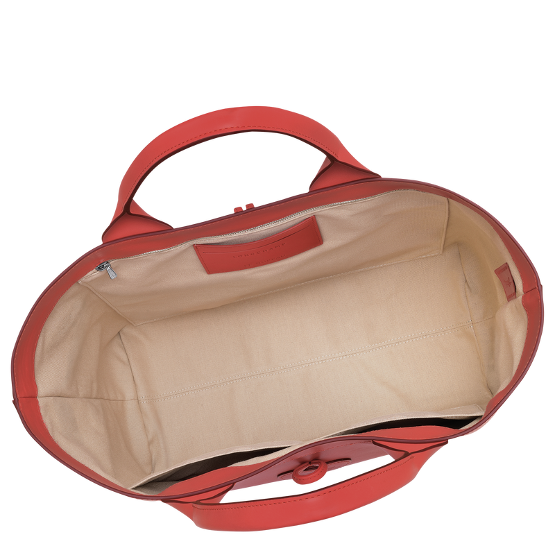 Le Roseau L Tote bag Red - Leather