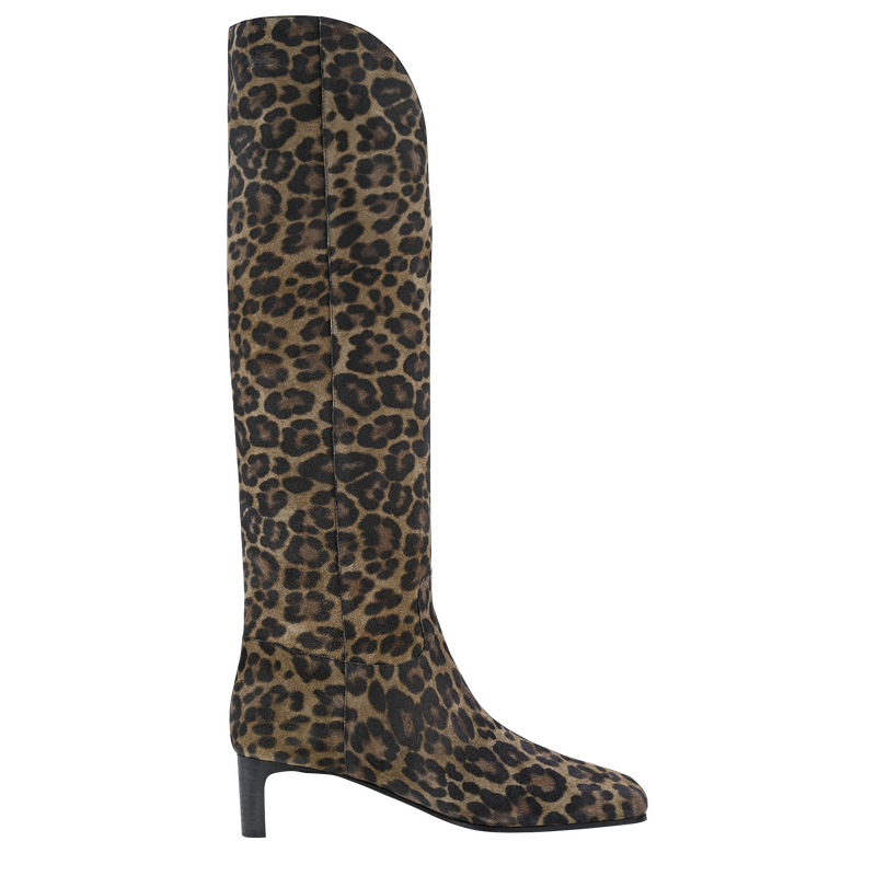 La Cavalière Heel boots Khaki - Leather