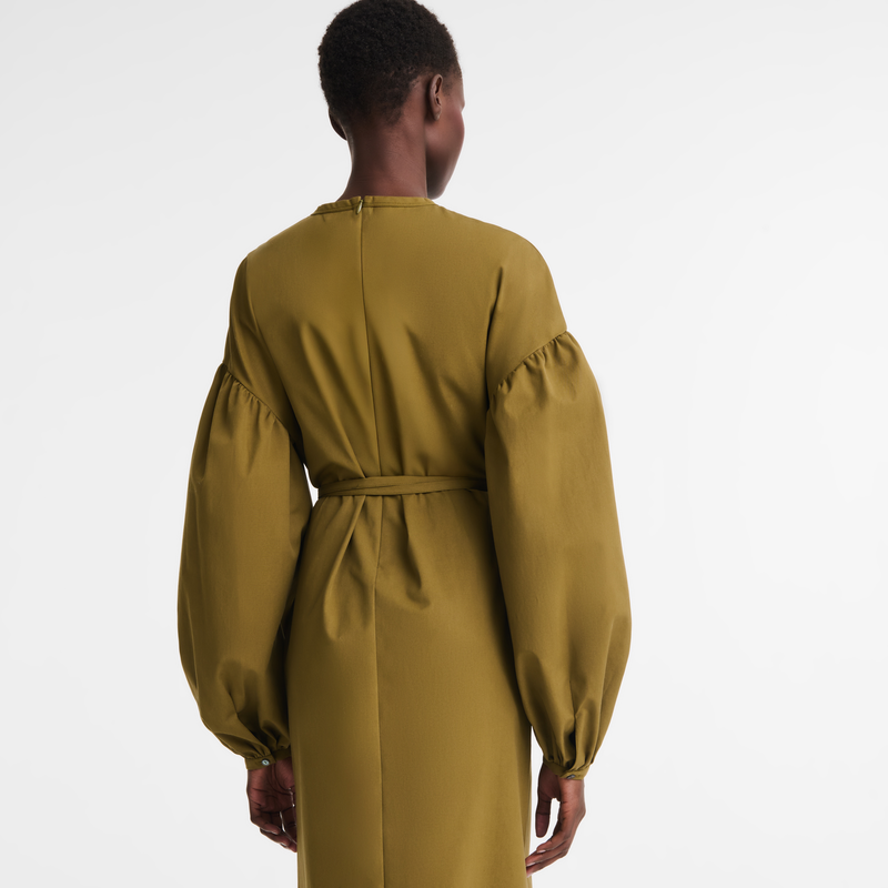Dress Khaki - Popelin
