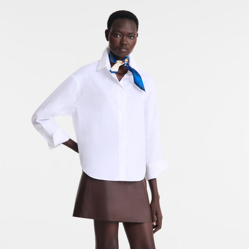 Shirt White - Popelin