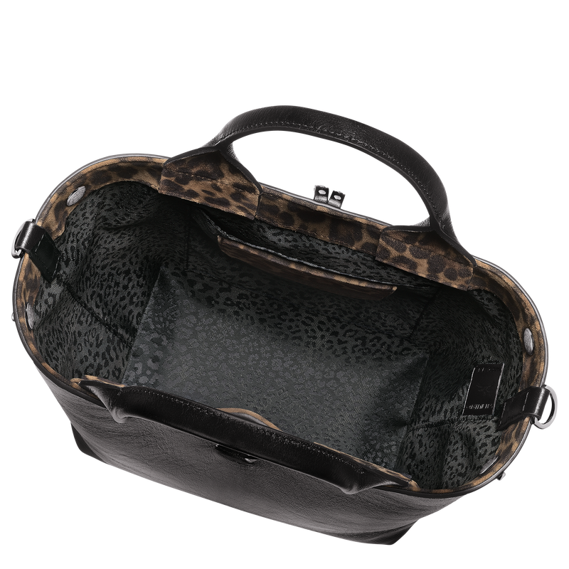 Le Roseau S Handbag Black - Leather