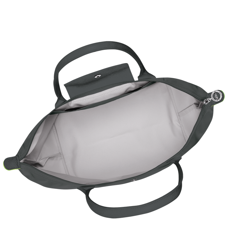 Le Pliage Green L Tote bag Graphite - Recycled canvas