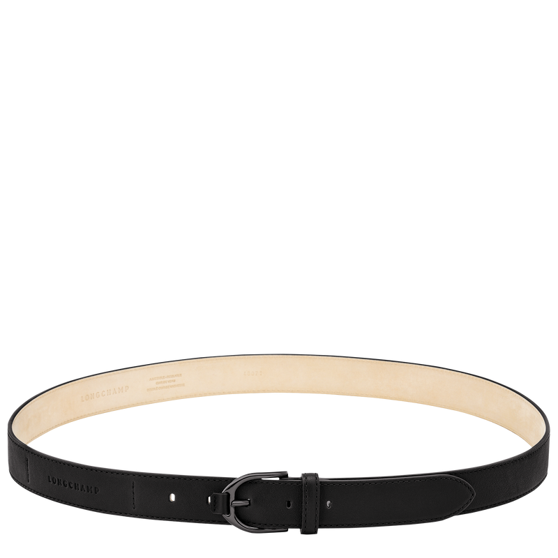 Longchamp 3D Ladies' belt Black - Leather