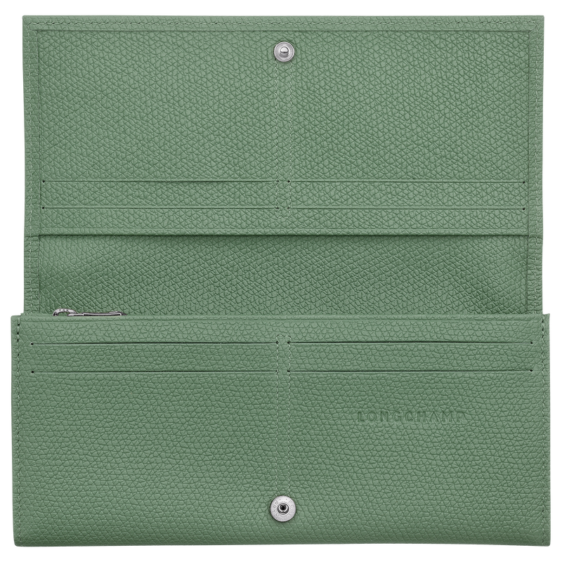 Le Roseau Long continental wallet Oregano - Leather