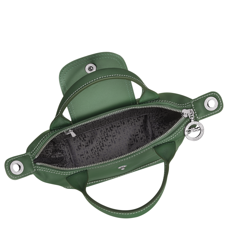Le Pliage Xtra XS Handbag British Green - Leather