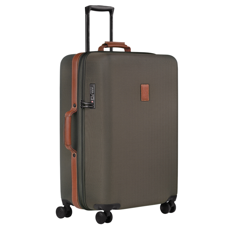 Boxford L Suitcase Brown - Recycled canvas