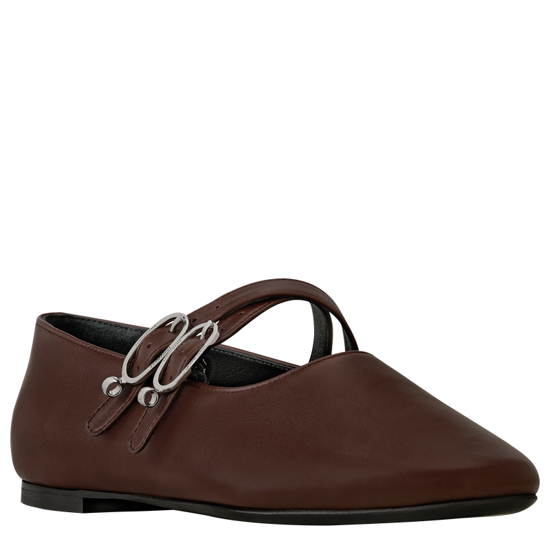 Le Foulonné Ballerinas Mocha - Leather