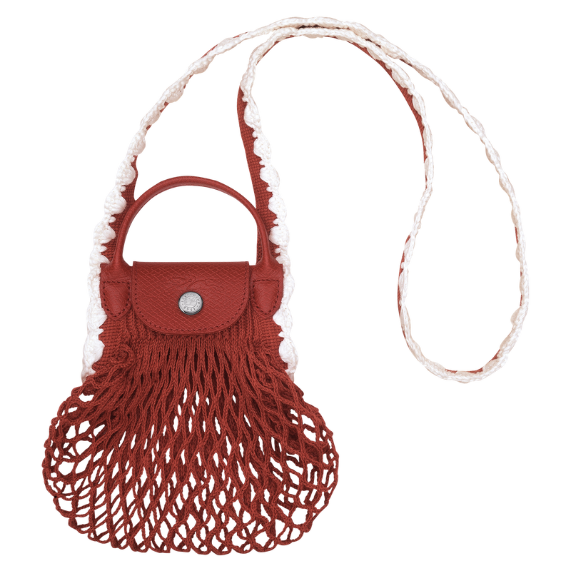 Le Pliage Collection XS Mesh bag Terracotta - Canvas