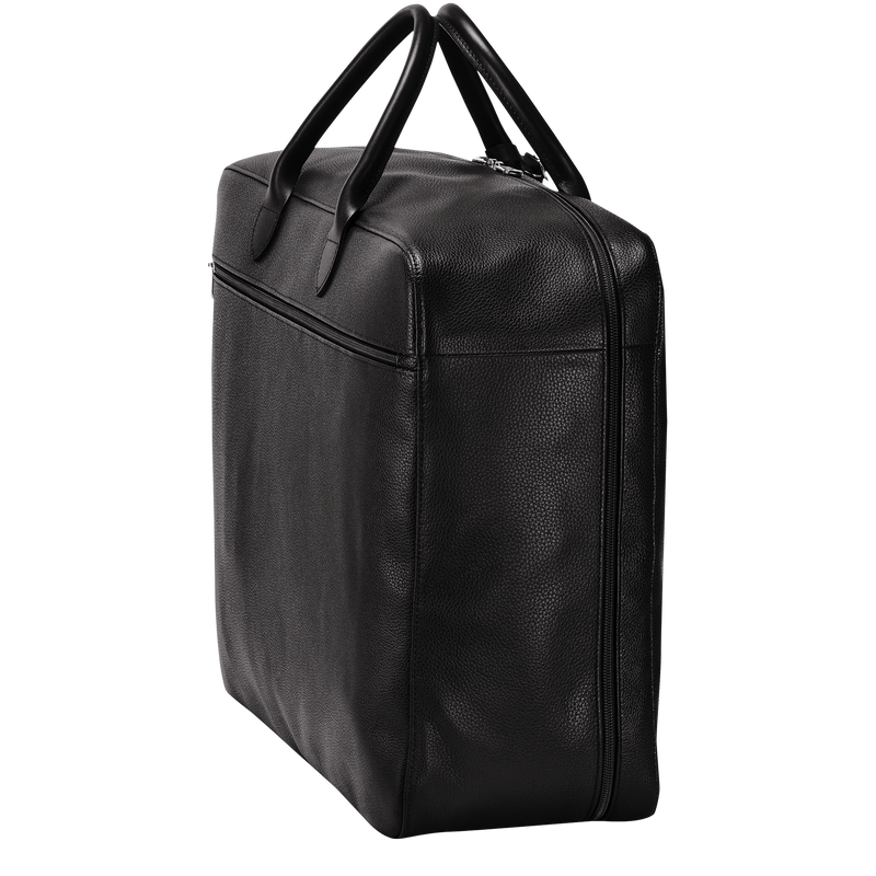 Le Foulonné M Suitcase Black - Leather