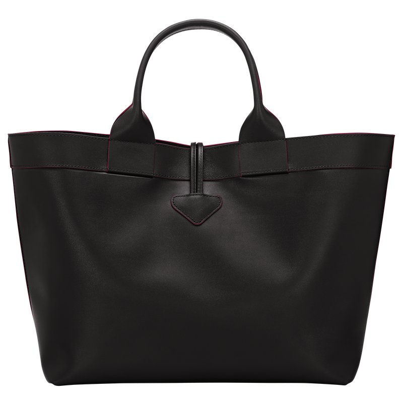 Le Roseau L Tote bag Black - Leather