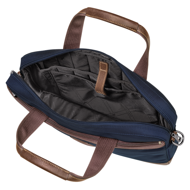 Boxford S Briefcase Blue - Recycled canvas