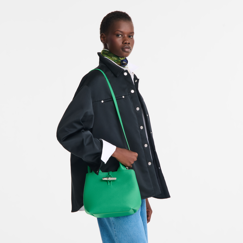 Le Roseau S Handbag Spring Green - Leather