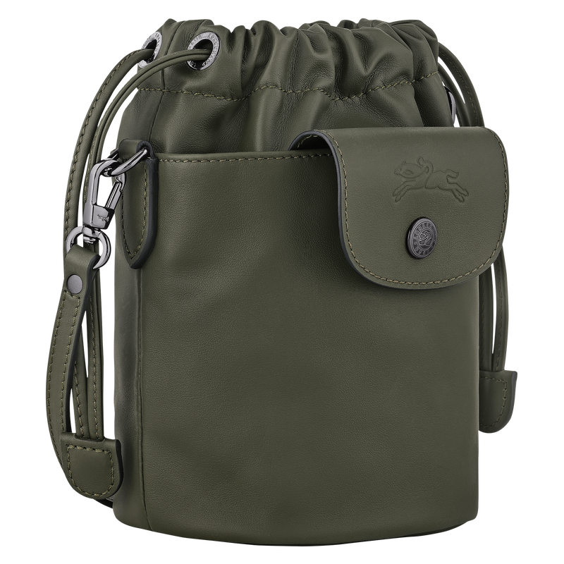 Le Pliage Xtra XS Bucket bag Fir - Leather