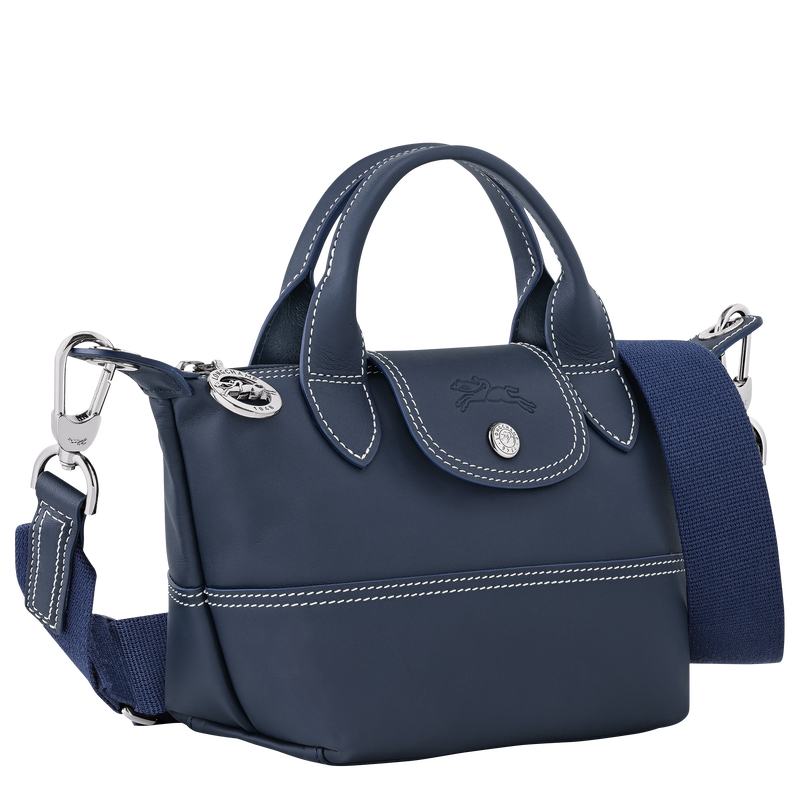 Le Pliage Xtra XS Handbag Navy - Leather