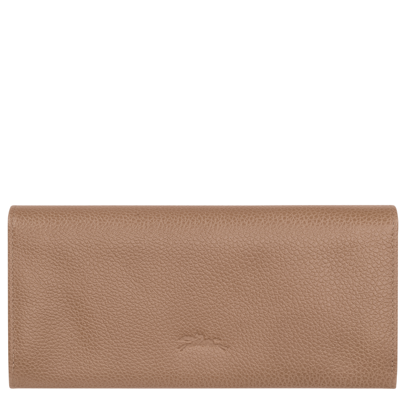 Le Foulonné Long continental wallet Biscuit - Leather
