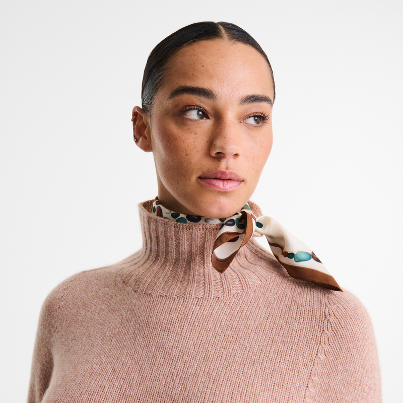 Perles de Paris Silk scarf 50 Cashew - Silk