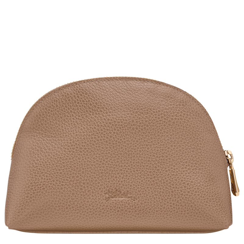 Le Foulonné Pouch Biscuit - Leather