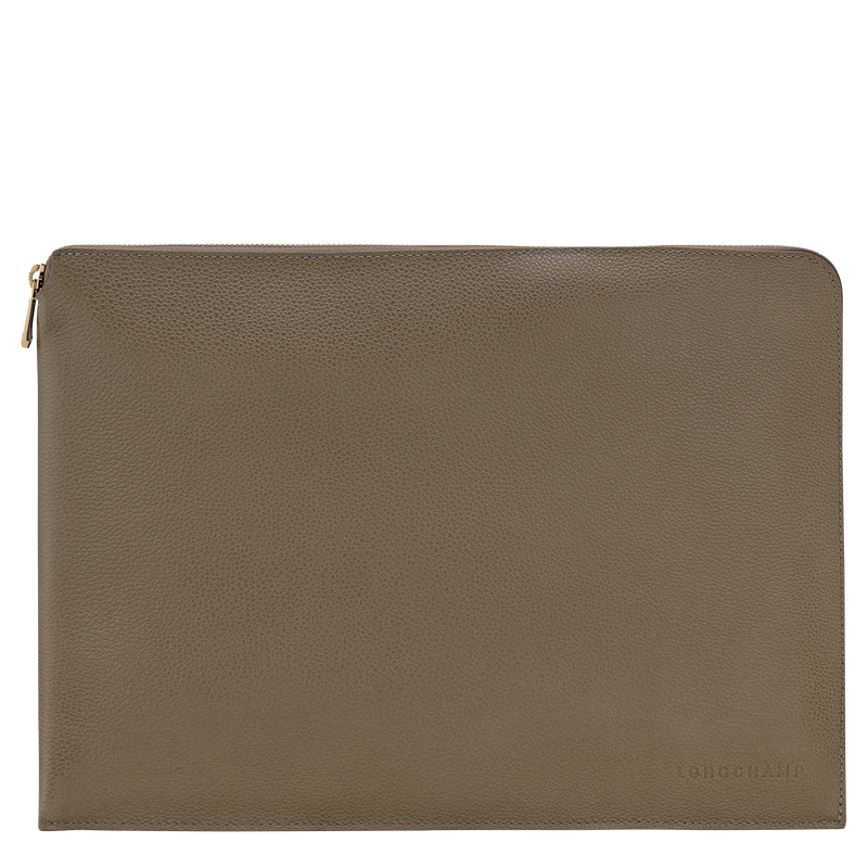 Le Foulonné Laptop case Caper - Leather