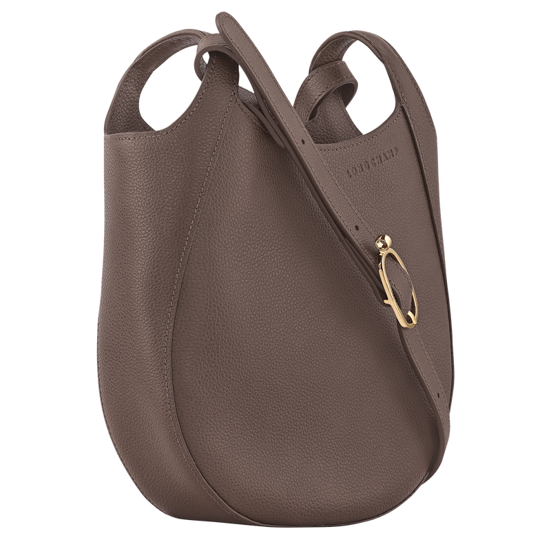 Le Foulonné S Crossbody bag Taupe - Leather