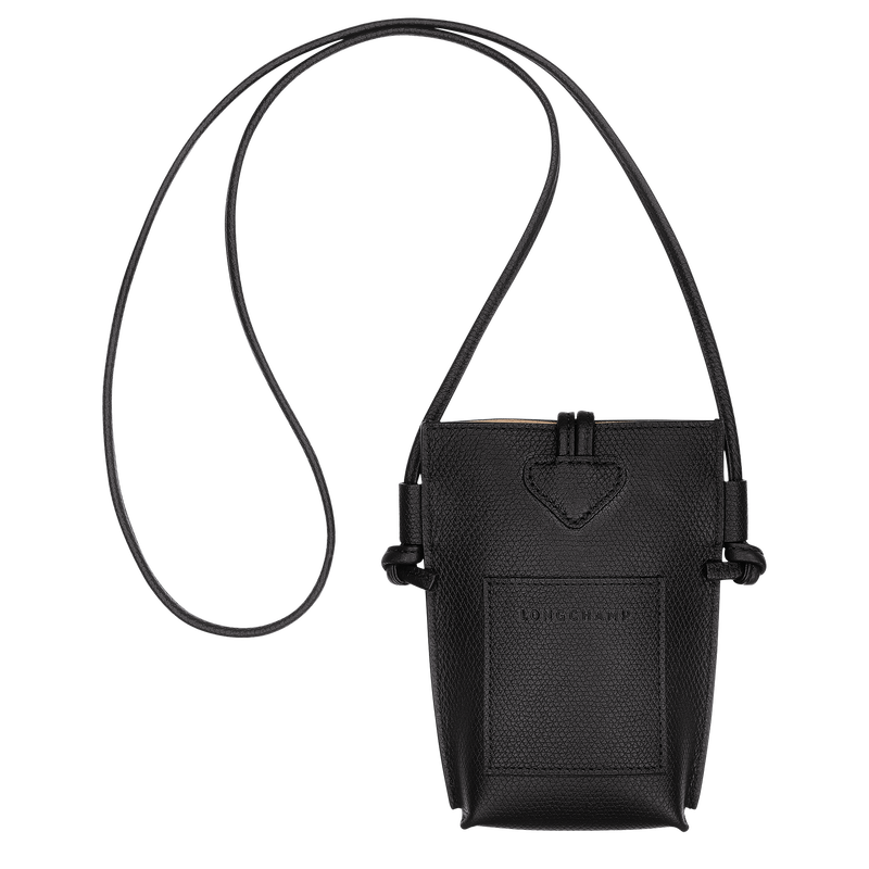 Le Roseau Phone case Black - Leather