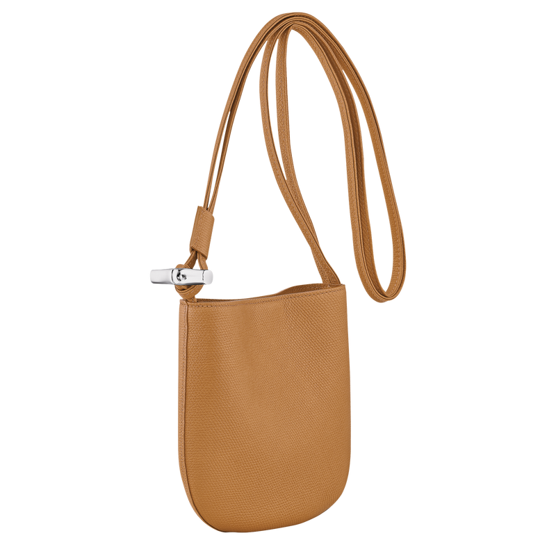 Le Roseau S Crossbody bag Walnut - Leather