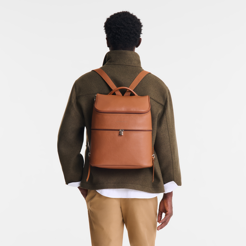 Le Foulonné Backpack Caramel - Leather