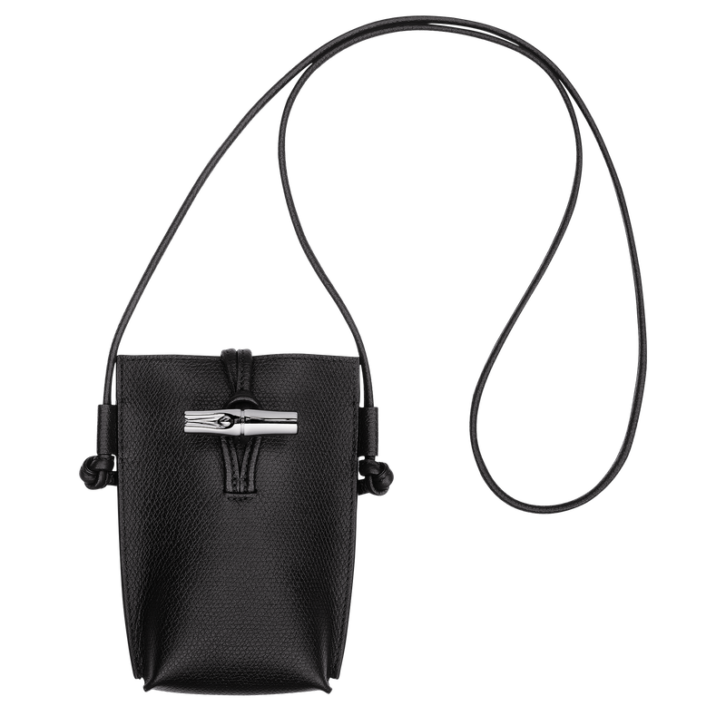 Le Roseau Phone case Black - Leather