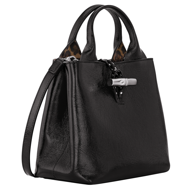 Le Roseau S Handbag Black - Leather