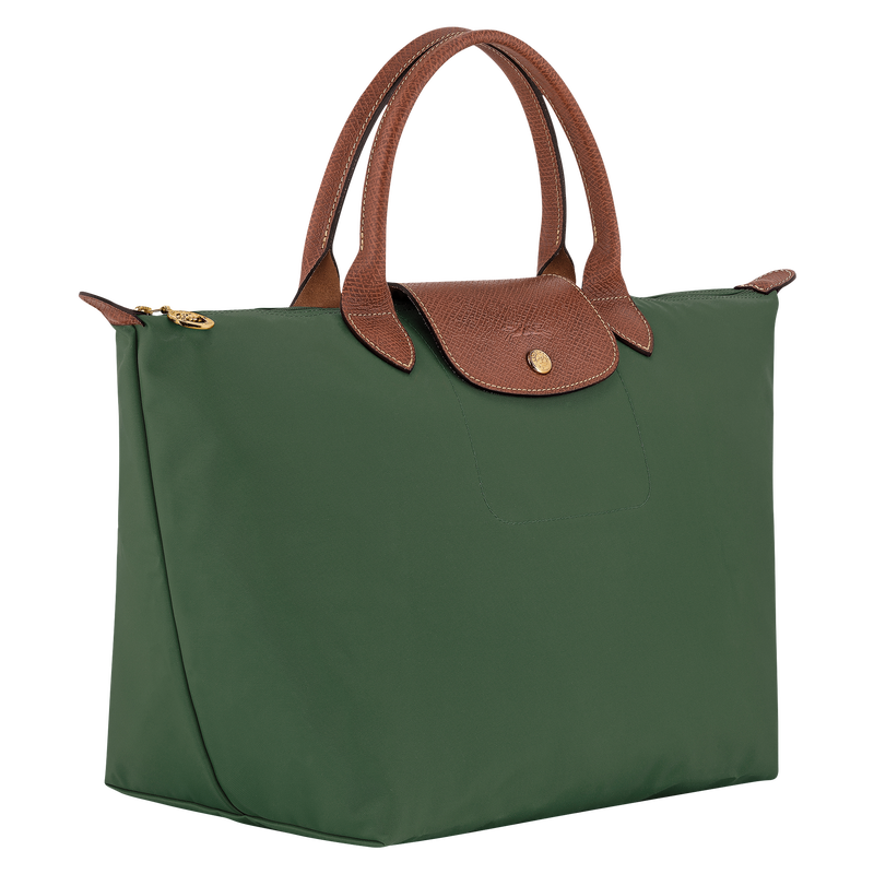 Le Pliage Original M Handbag British Green - Recycled canvas