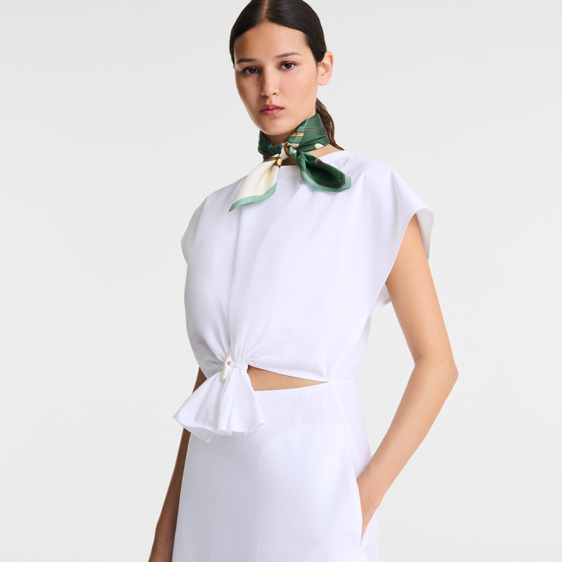 Dress White - Popelin