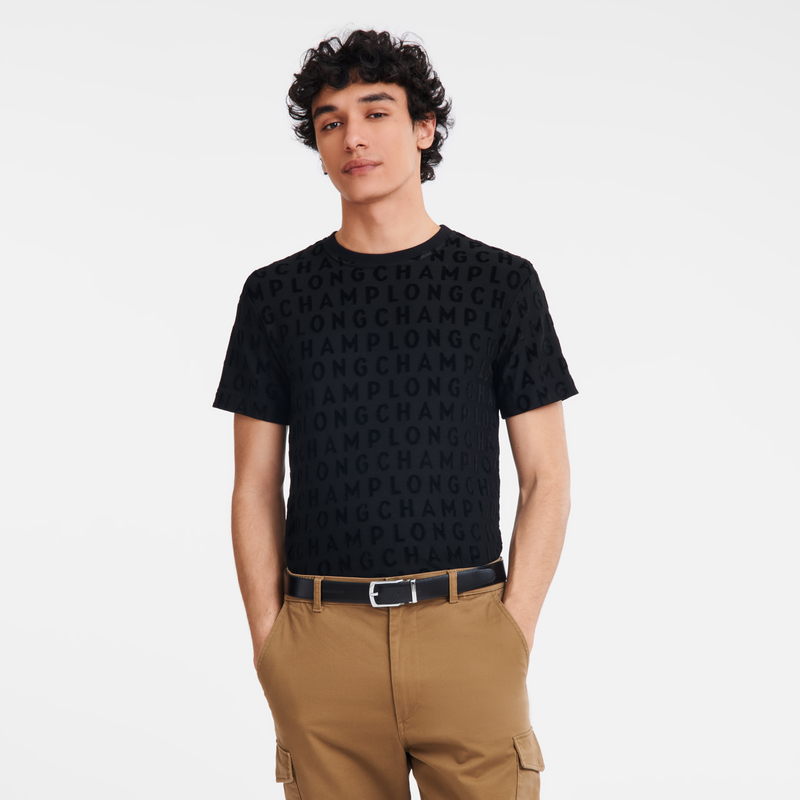 Delta Box Men's belt Black - Leather