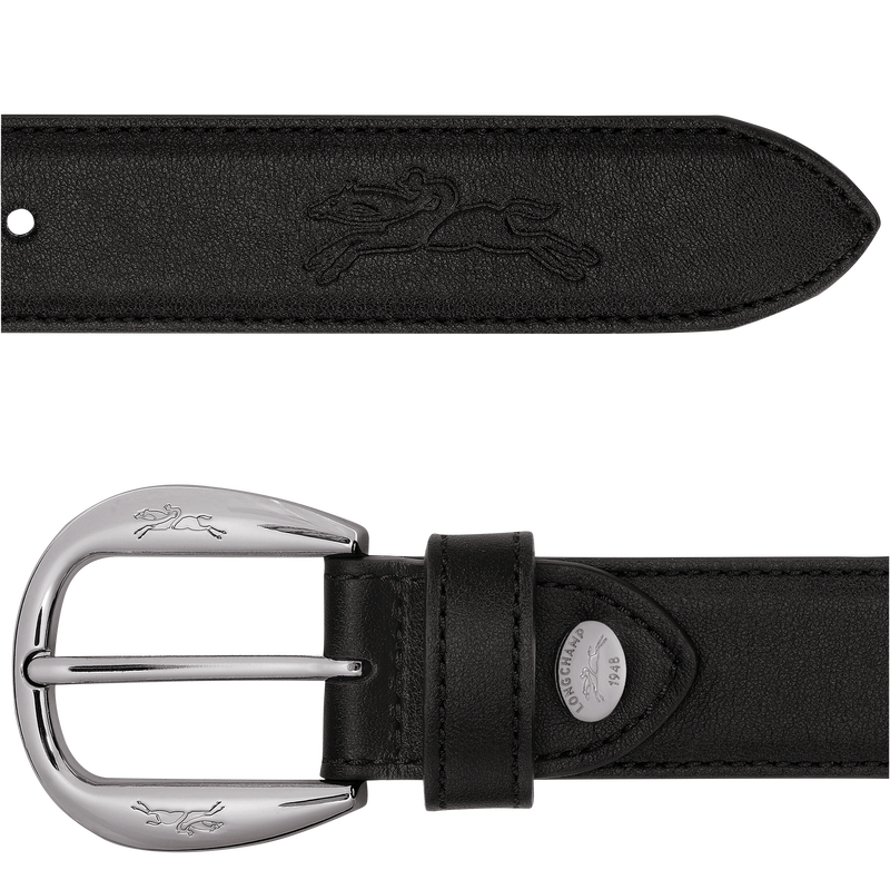 Le Pliage Xtra Ladies' belt Black - Leather