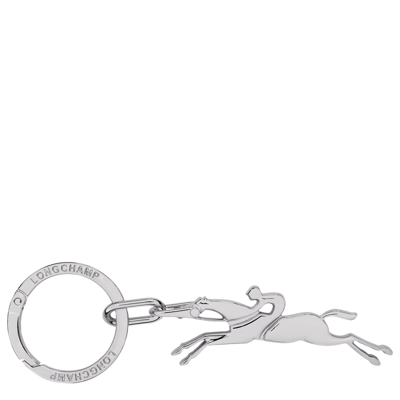 Cavalier Longchamp Keyring Silver - Metal