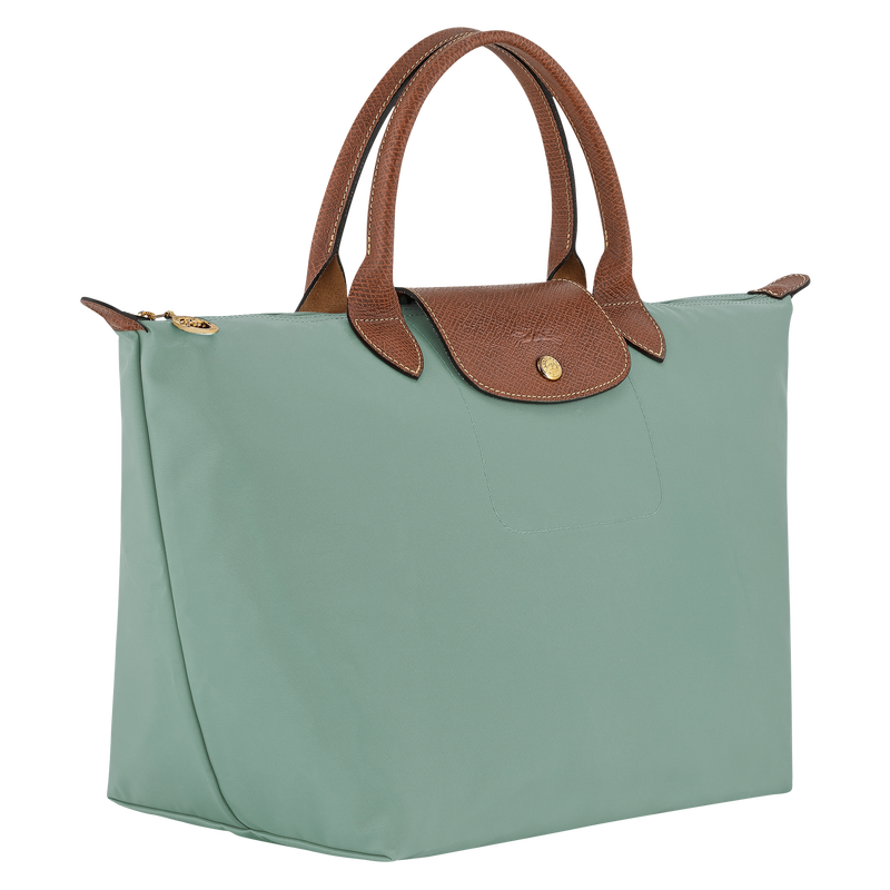 Le Pliage Original M Handbag Celadon - Recycled canvas