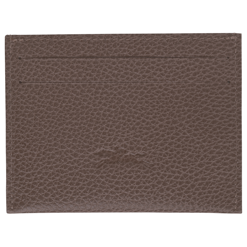 Le Foulonné Card holder Taupe - Leather