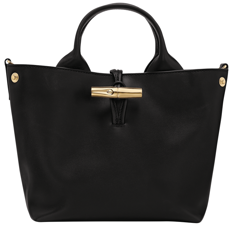 Le Roseau S Handbag Black - Leather